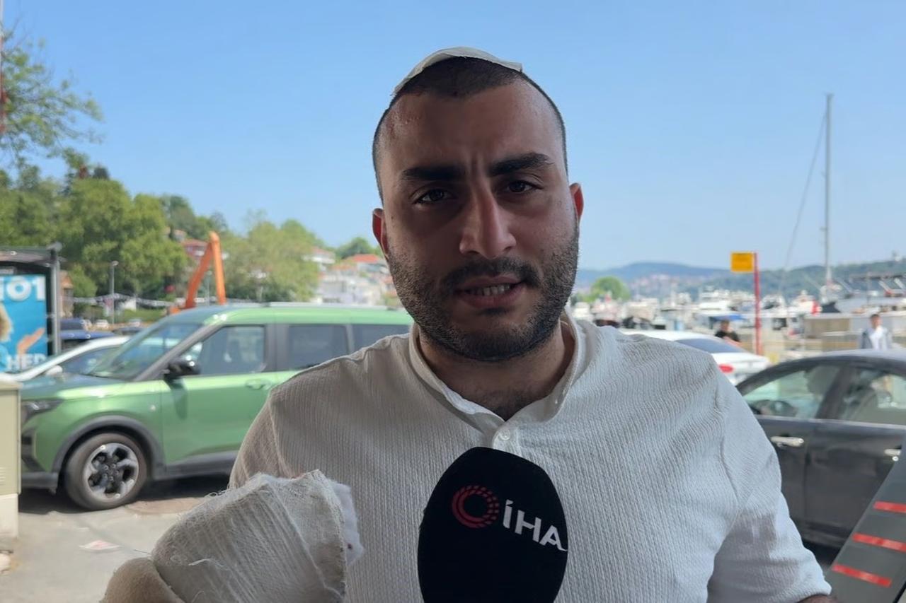 Kurban kesiminde yine yaralandı