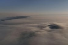 Bursa'da yangın dumanı bulutu havadan böyle görüntülendi