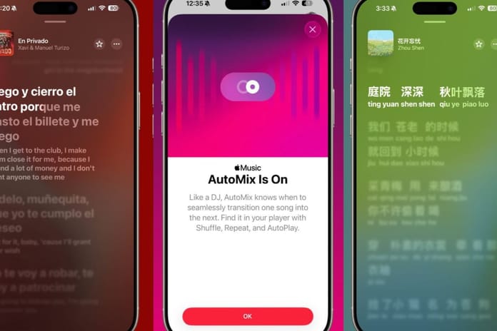 iOS 26 ile Apple Music yenileniyor: Şarkı çevirisi, AutoMix, lirik telaffuzu