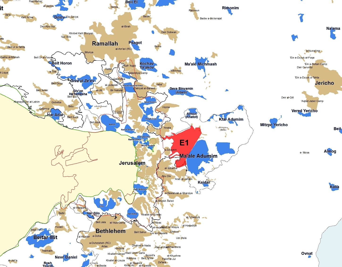 E1 Settlement Plan map