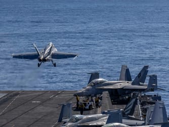 US Shoots Down Iranian Drone Near Aircraft Carrier