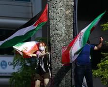 Kanadalı aktivistlerden İran ve Gazze'ye destek gösterisi