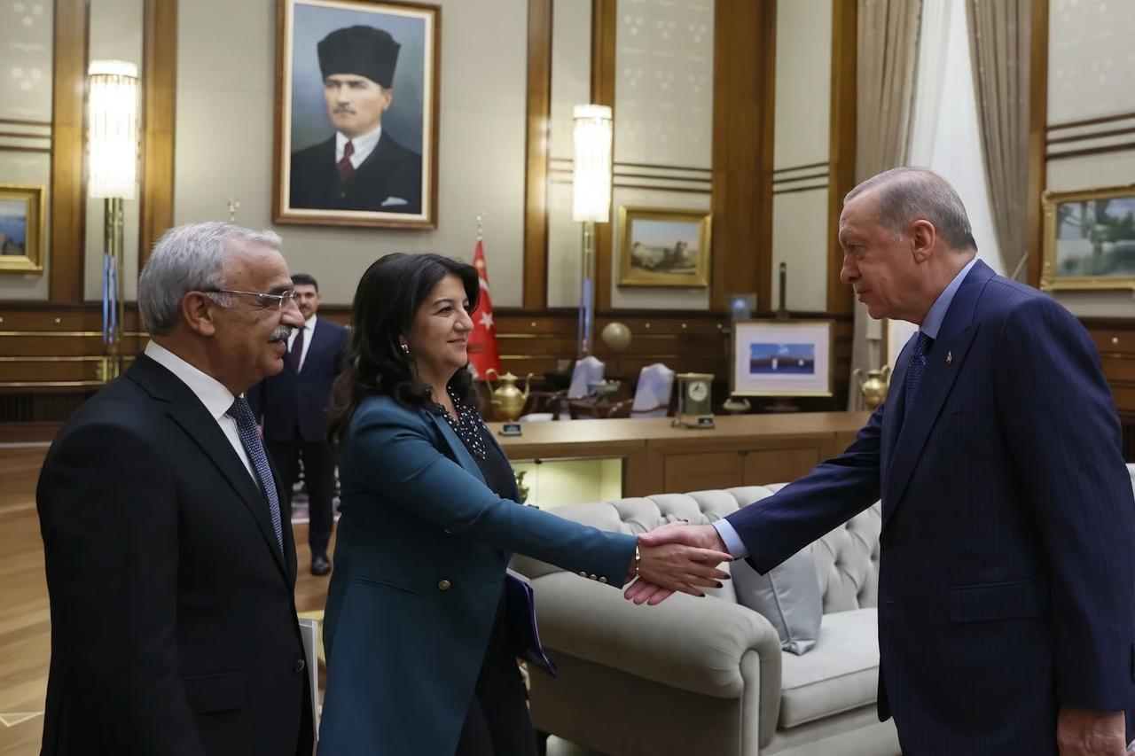 Cumhurbaşkanı Erdoğan, Pervin Buldan ve Mithat Sancar'ı kabu