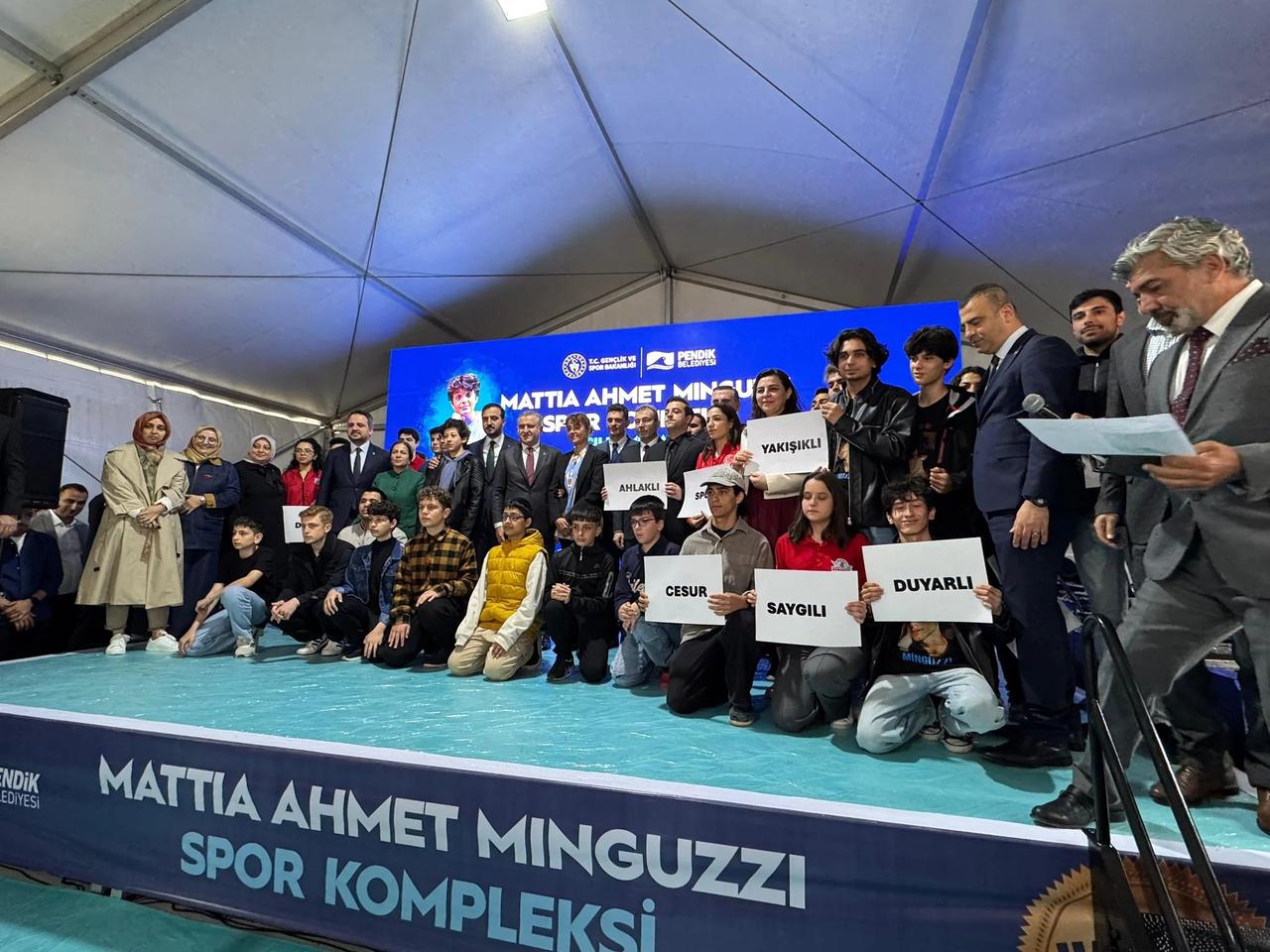 Mattia Ahmet Minguzzi Spor Kompleksi açıldı