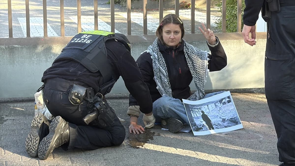 Berlin’de İsrail'e mühimmat üreten Rheinmetall protestosu