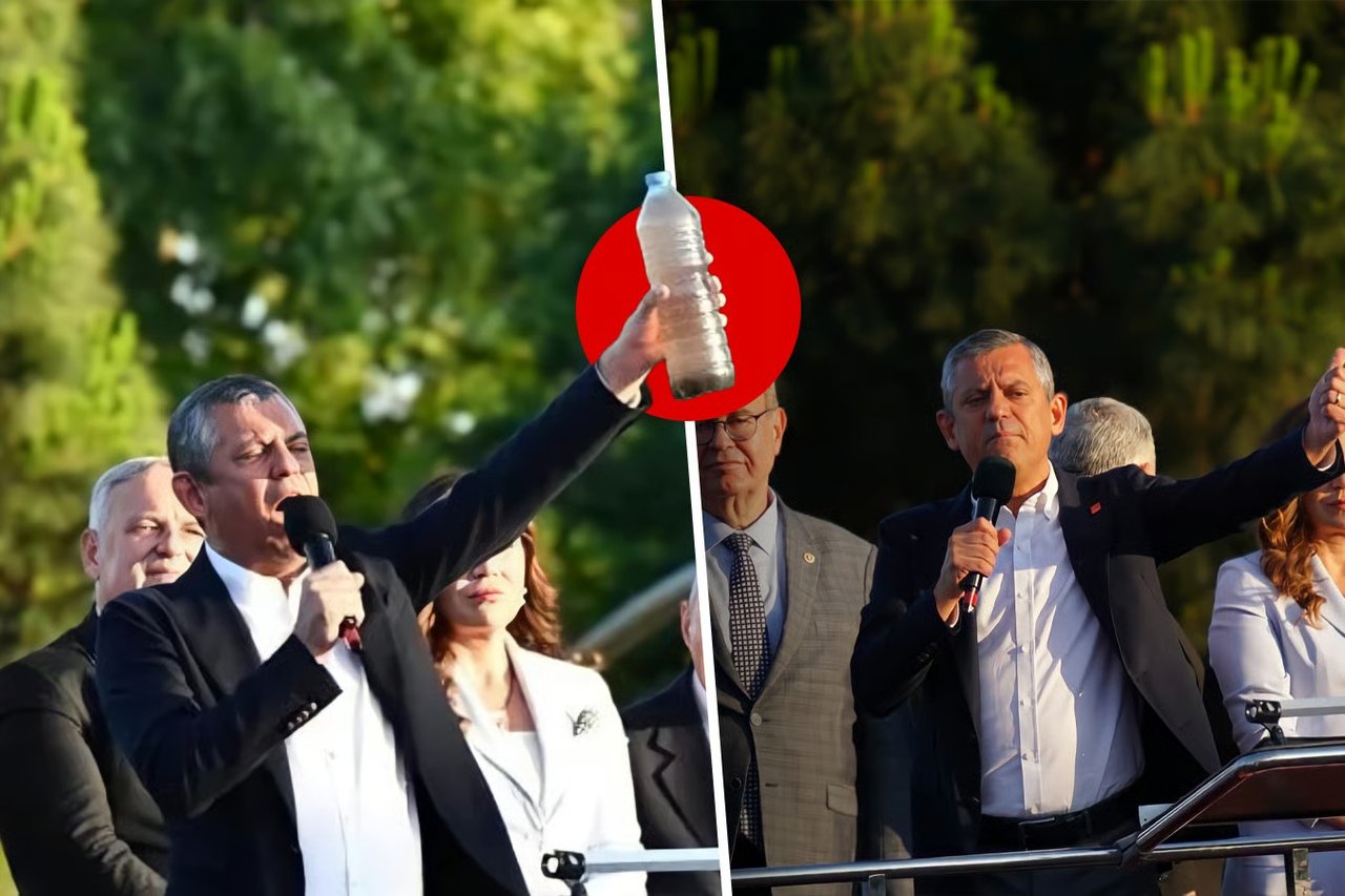 Özgür Özel'in 'Kirli şişe' şovu patladı