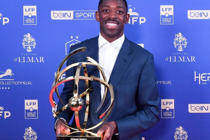 Ligue 1'de gol kralı Ousmane Dembélé, sezonun en iyi oyuncusu seçildi