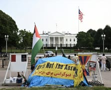 Trump savaş karşıtı çadırın kaldırılmasını istedi