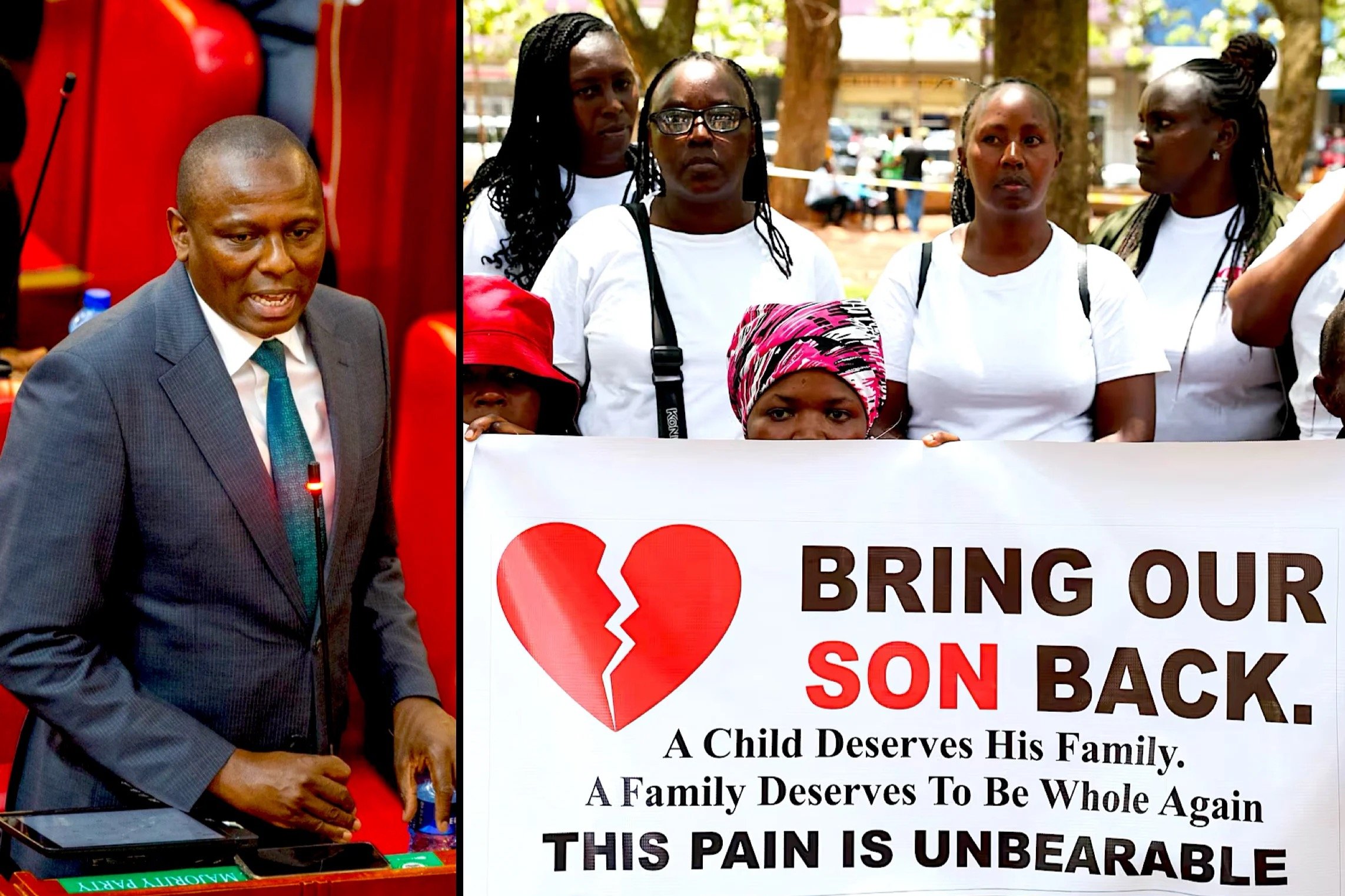 Parliament Majority Leader Kimani Ichung'wah - Family Protestors