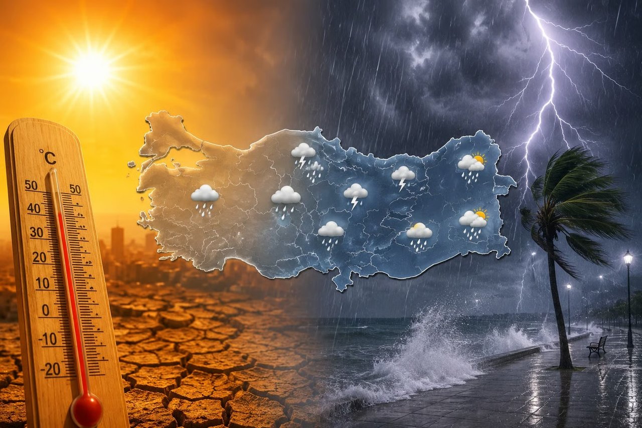 Meteoroloji tarih verdi: Sıcaklık düşüyor, rüzgar geliyor!