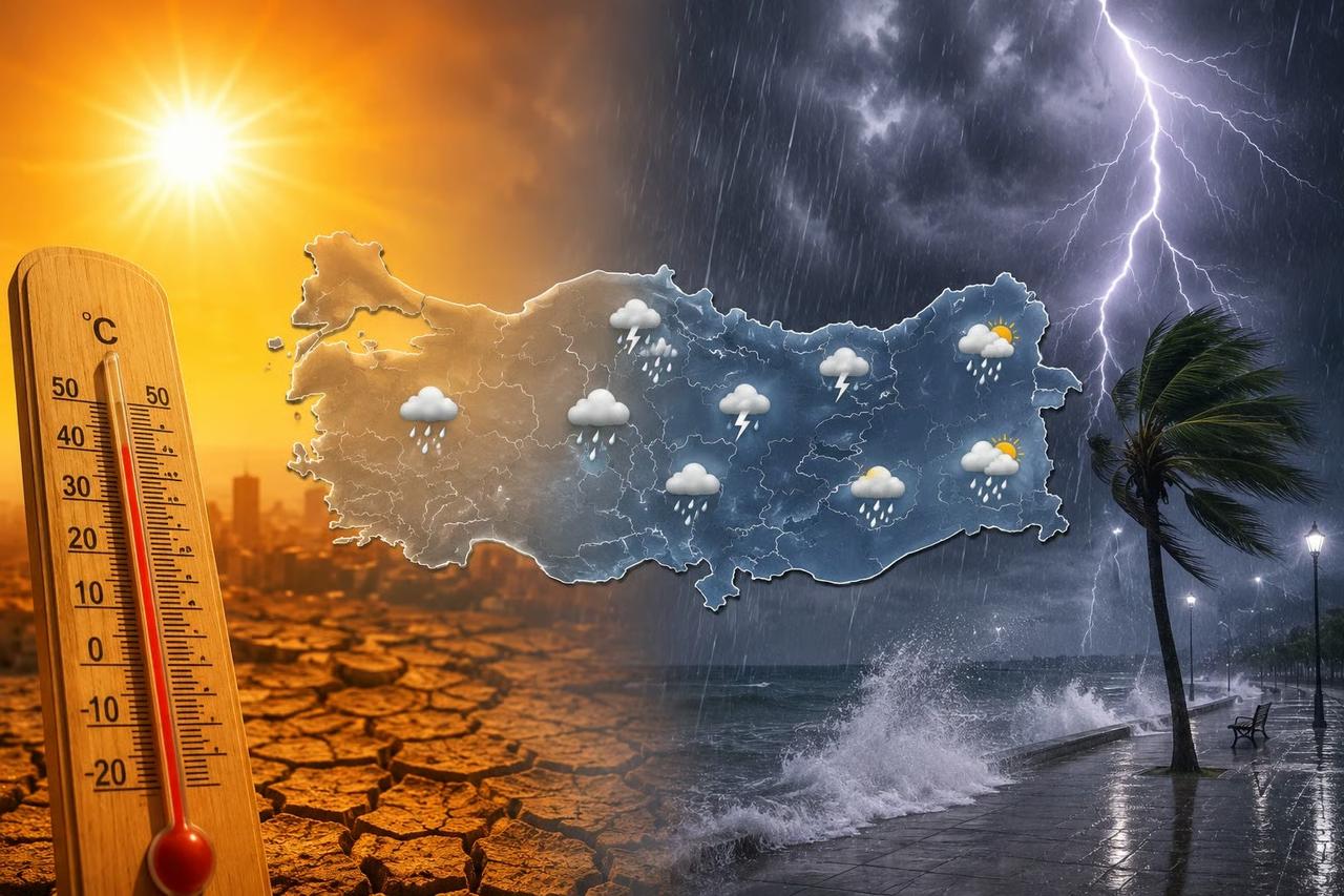 Meteoroloji tarih verdi: Sıcaklık düşüyor, rüzgar geliyor!