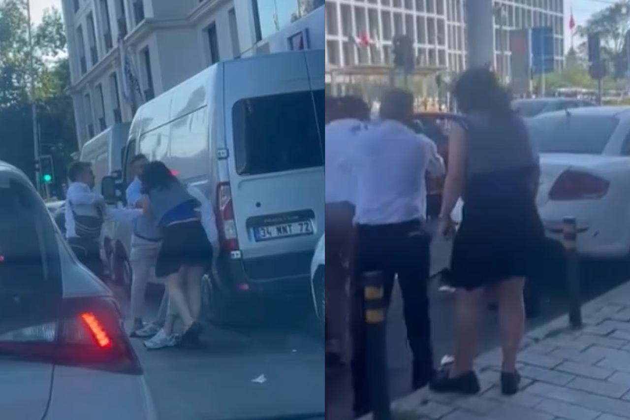 Kadın yolcu kendisini uyaran taksiciye saldırdı