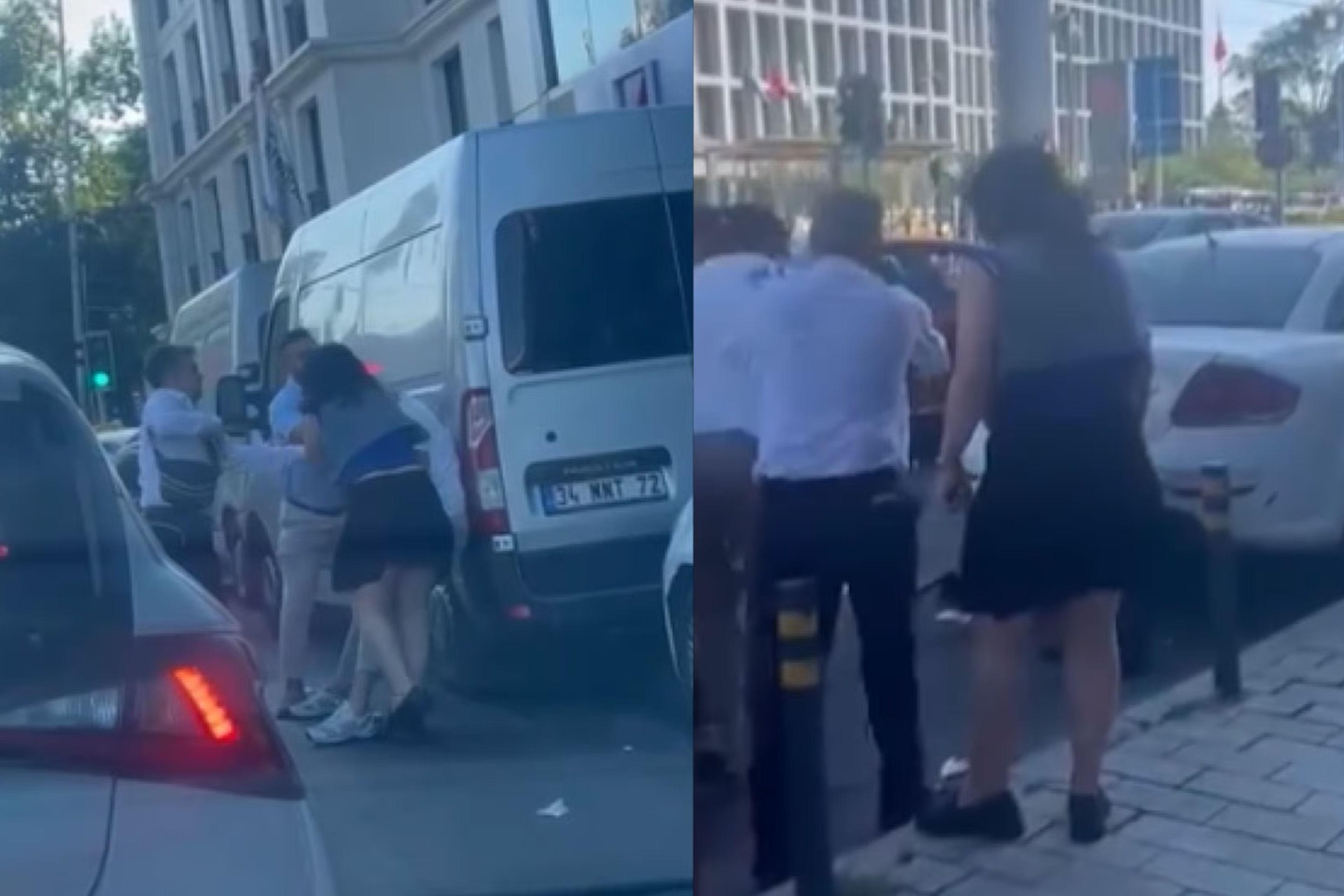 Kadın yolcu araçta sigara içmesine karşı çıkan taksiciye saldırdı