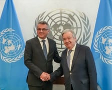 New York'ta KKTC zirvesi: Erhürman ile Guterres bir araya geldi