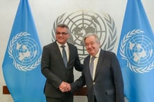 New York'ta KKTC zirvesi: Erhürman ile Guterres bir araya geldi