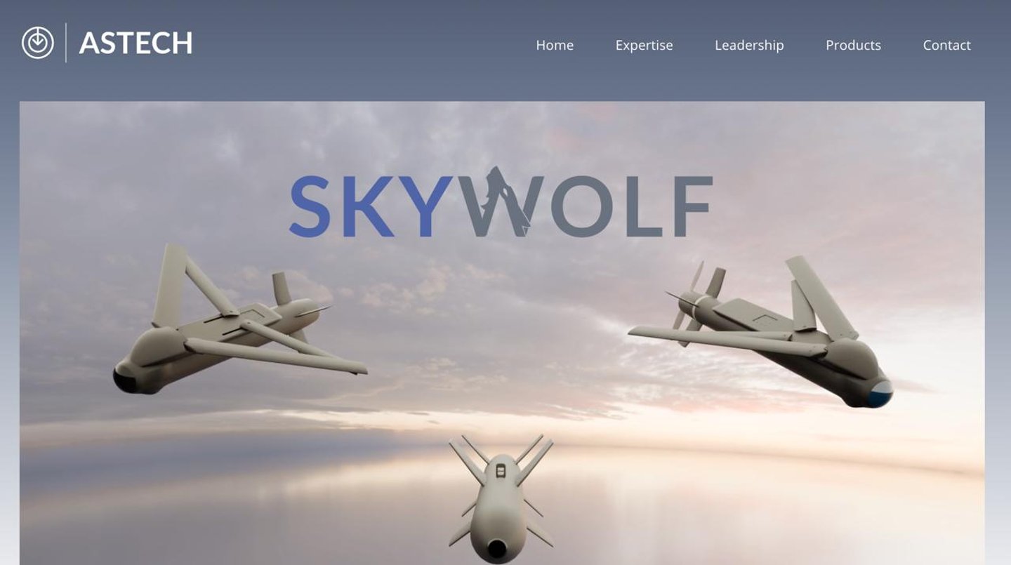 Astech Defence web sitesinde sergilenen mühimmatlar