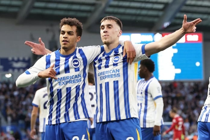 Brighton, Premier Lig şampiyonu Liverpool'u evinde mağlup ederek 'Büyük Altılı'ya karşı yenilmezliğini sürdürdü