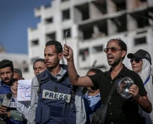 Gazze'de görev yapan gazeteciler açlık grevine başladı