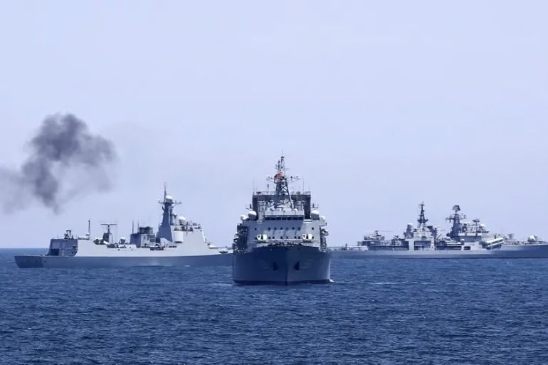 China And Russia Launch Naval Drills In Sea Of Japan