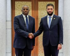 Suriye Cumhurbaşkanı Şaraa İngiltere Dışişleri Bakanı Lammy'yi kabul etti