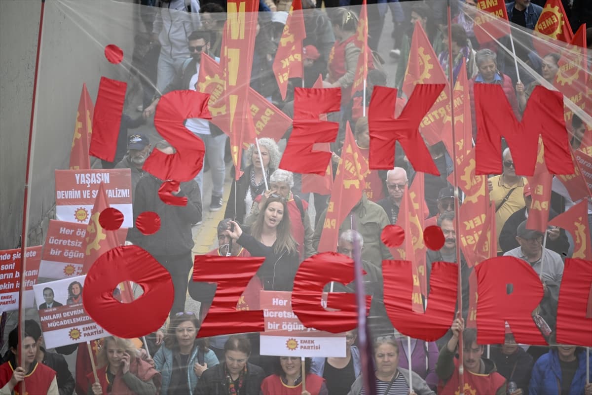 Başkentte 1 Mayıs böyle kutlandı! Doruk Madencilik işçileri de meydandaydı