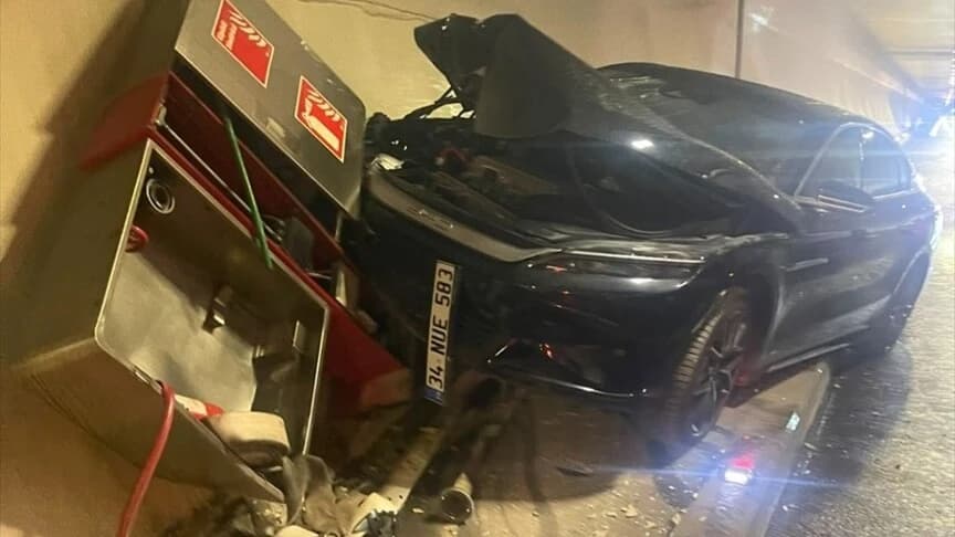 Avrasya Tüneli Kaza Görüntüsü