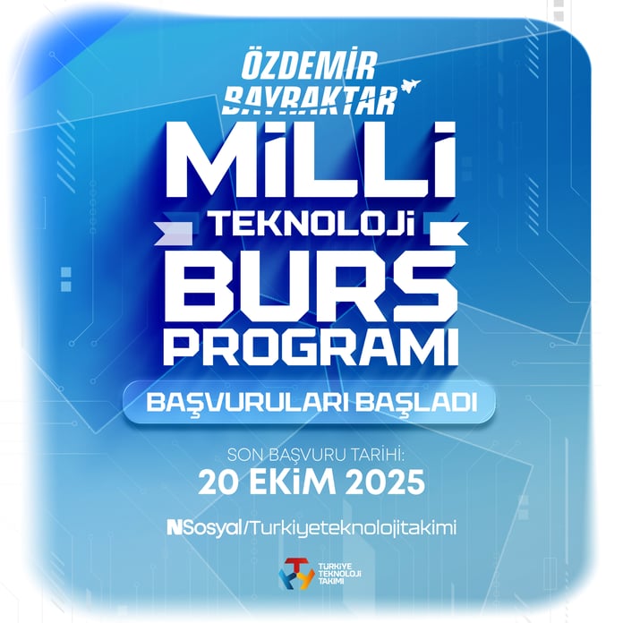 Milli Teknoloji Burs Programı başladı: 5000 öğrenciye çeşitli kategorilerde burs verilecek
