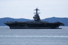 ABD uçak gemisi USS Gerald Ford bakım için Hırvatistan'a geldi