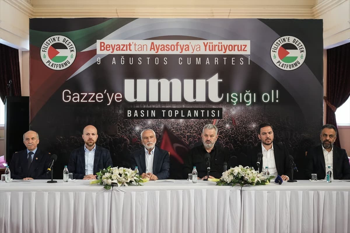 Gazze'de destek için yürüyüş çağrısı