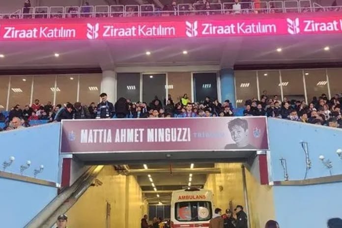 Mattia Ahmet Minguzzi Tribünü'nde çocuklar coştu