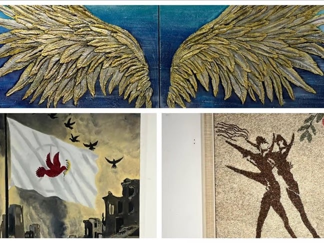 “Barışa Çağrı” sergisi dünya barışına dikkat çekti