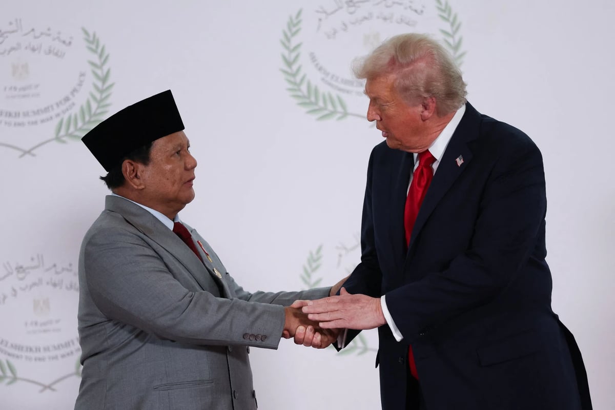 Prabowo Subianto ve Donald Trump - Reuters