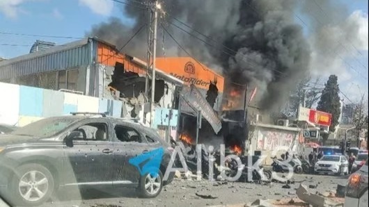 Ramat Gan'da hasar meydana geldi