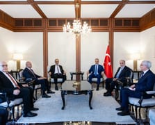 Fidan Gazze Yönetimi Ulusal Komitesi Başkanı Şaas ile görüştü