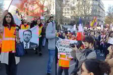 LGBT bayraklarıyla Ekrem İmamoğlu'na destek yürüyüşü düzenlendi