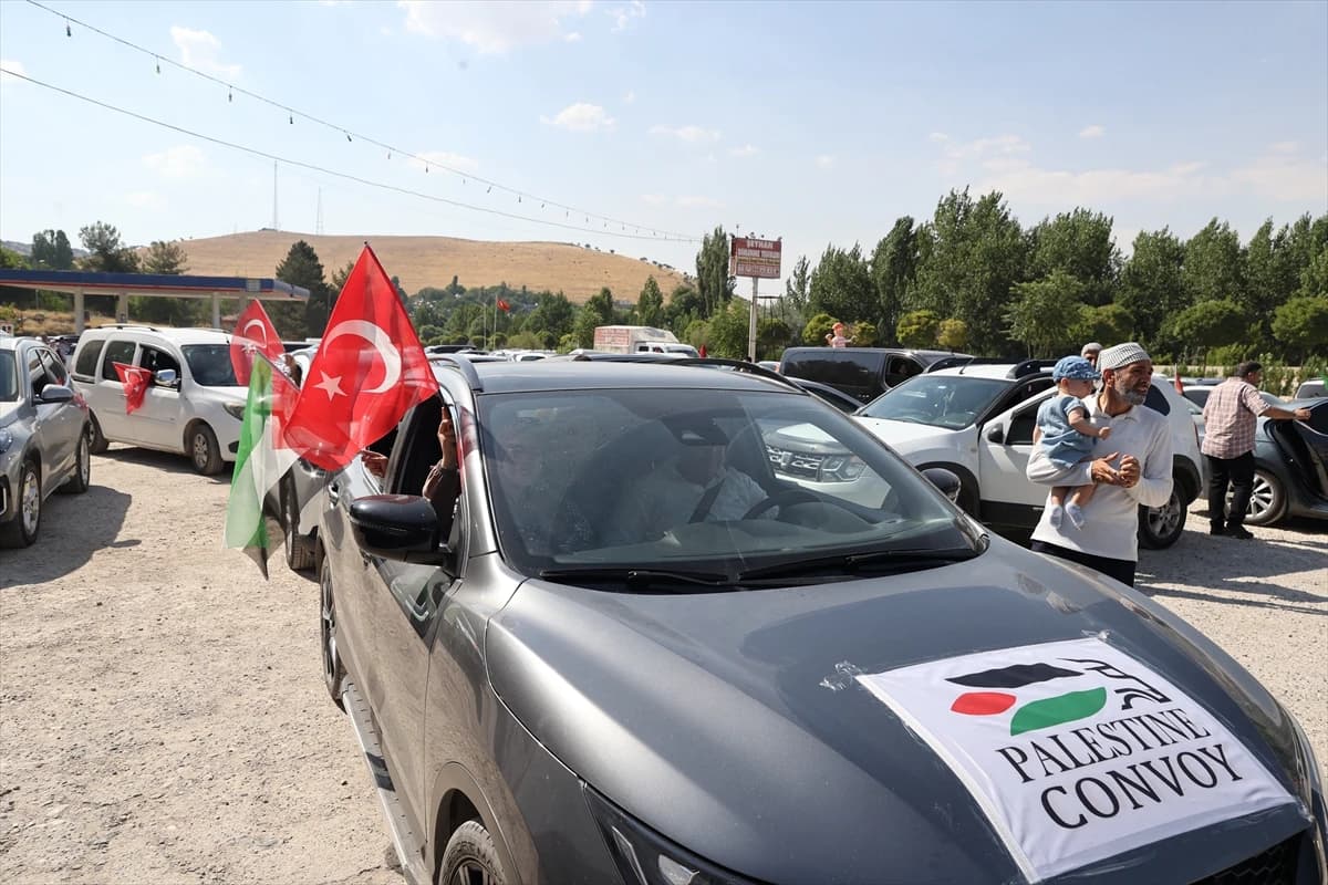 Bosna'dan yola çıkan Filistin konvoyu Mardin'e ulaştı