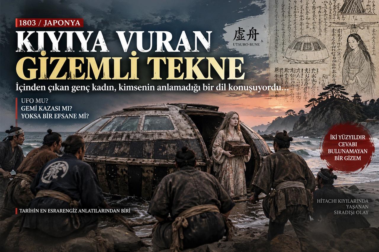 1803’te Japonya kıyılarına vuran gizemli tekne