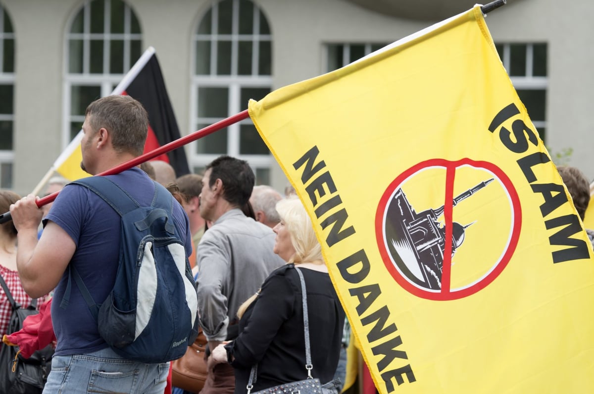 Almanya'nın Erfurt kentinde düzenlenen İslam karşıtı gösteri (2016) - AP