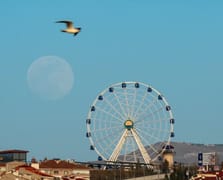 Ankara'da dolunay kartpostallık görüntüler oluşturdu