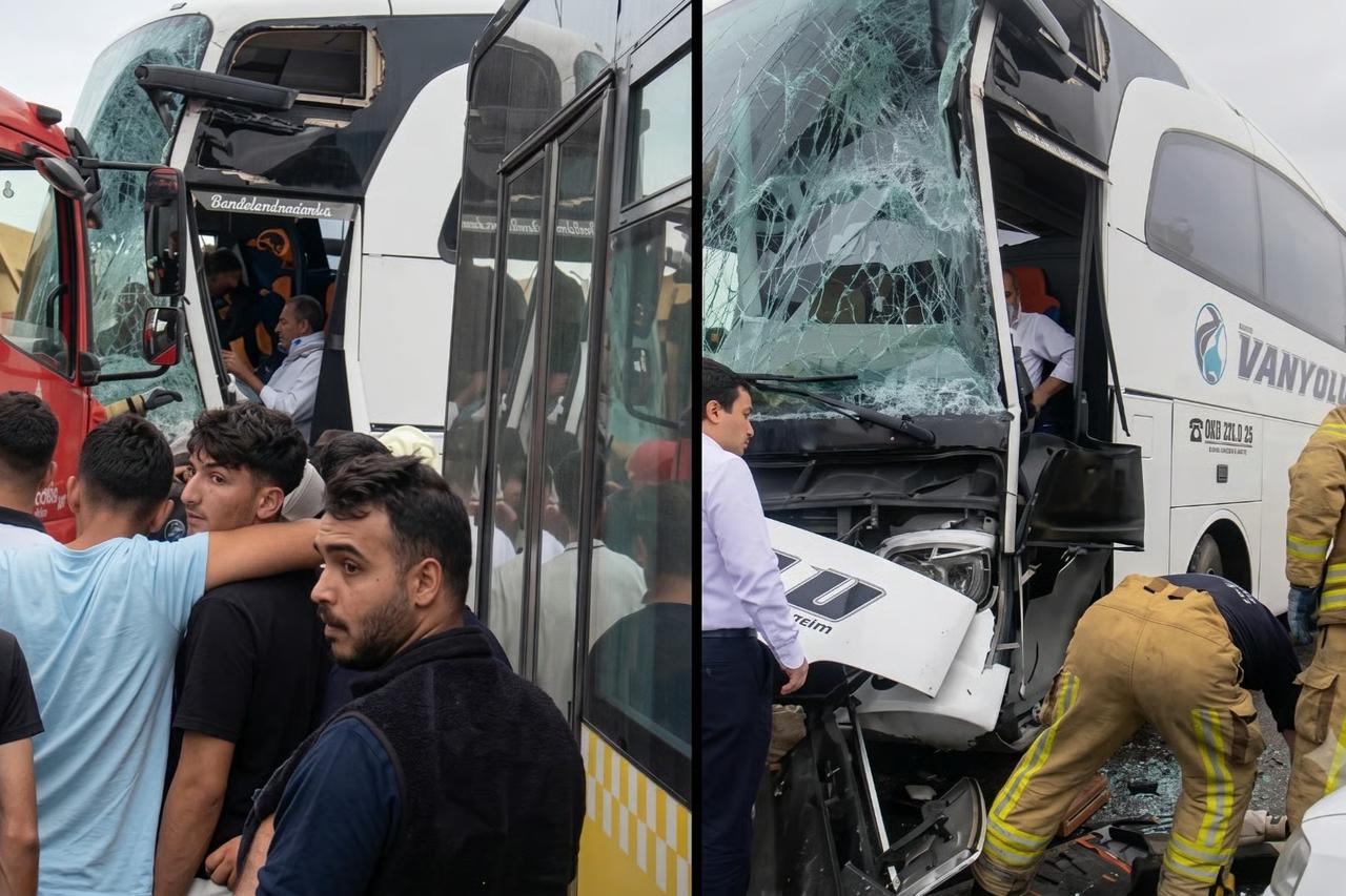  Yolcu otobüsü, İETT otobüsüne çarptı