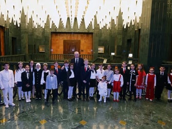 Cumhurbaşkanı Erdoğan çocukları kabul etti