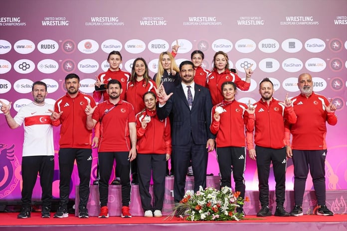 2026 Avrupa Güreş Şampiyonası madalya dağılımı