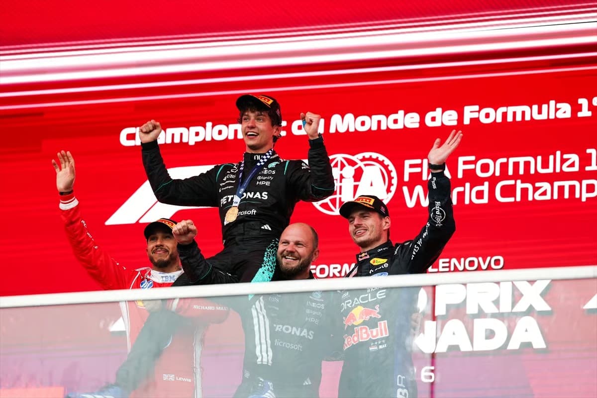 Kanada GP'de zafer Mercedes pilotu Kimi Antonelli'nin