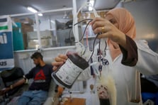 Batı Şerialı Filistinlilerden Gazzelilere kan desteği