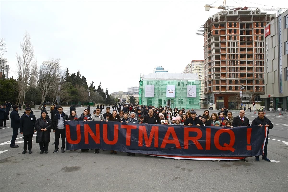 Azerbaycan'da Hocalı şehitleri için anma törenleri düzenlendi
