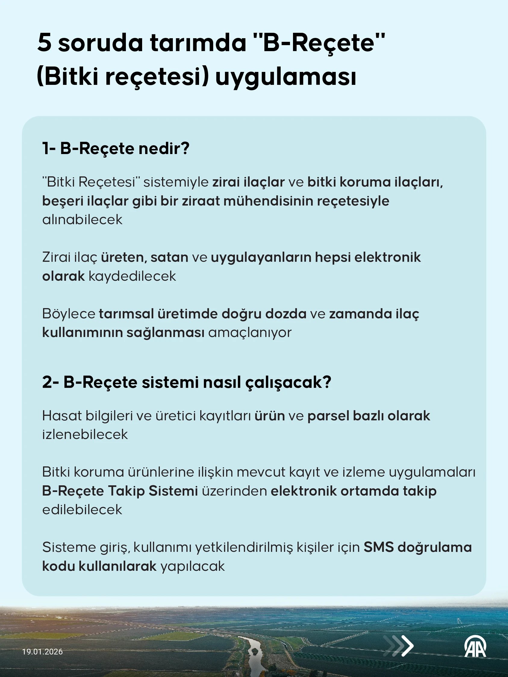 5 soruda tarımda 'B-Reçete' (Bitki reçetesi) uygulaması