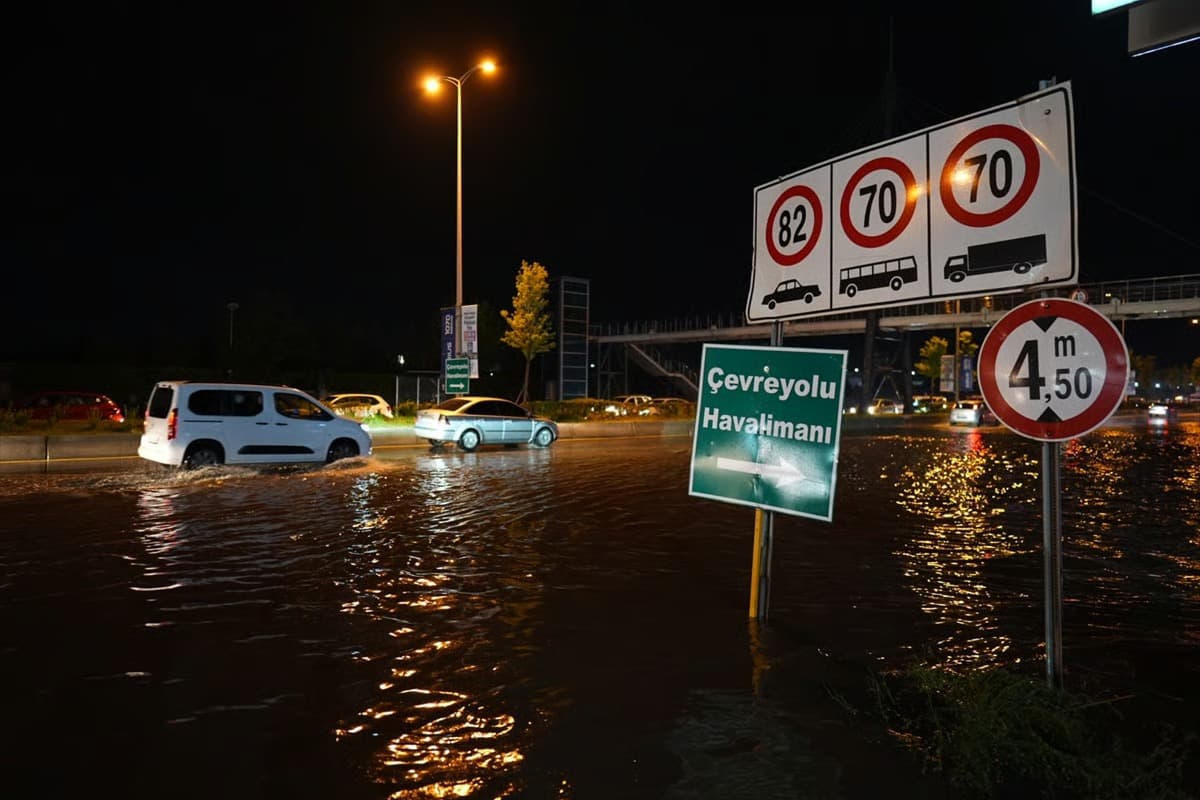 Başkentte sağanak hayatı olumsuz etkiledi