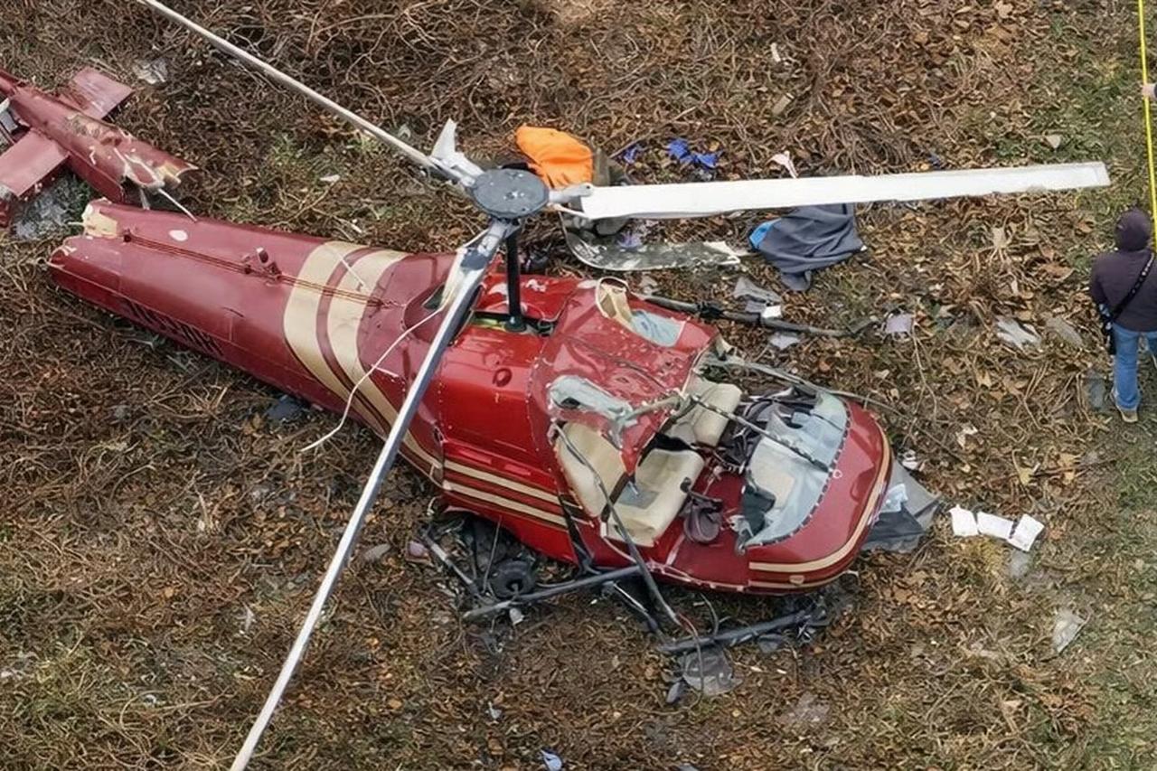 İki helikopter havada çarpıştı: 1 ölü