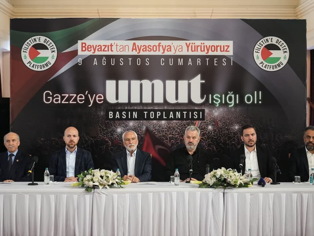 Gazze'de destek için yürüyüş çağrısı