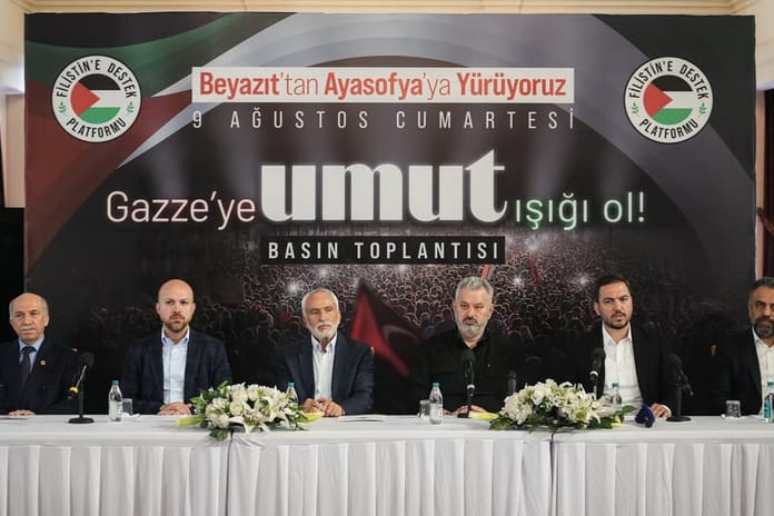 Filistin'e Destek Platformu 9 Ağustos'ta Gazze için yürüyecek